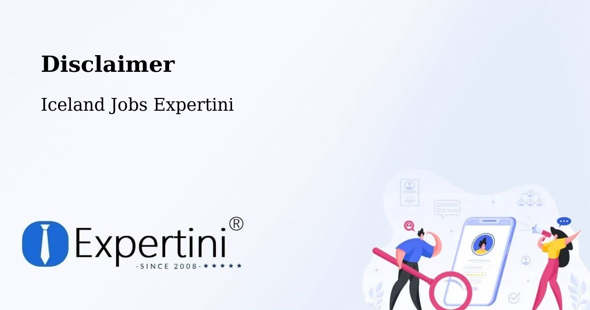 Disclaimer – Mosfellsbaer - Iceland Jobs Expertini